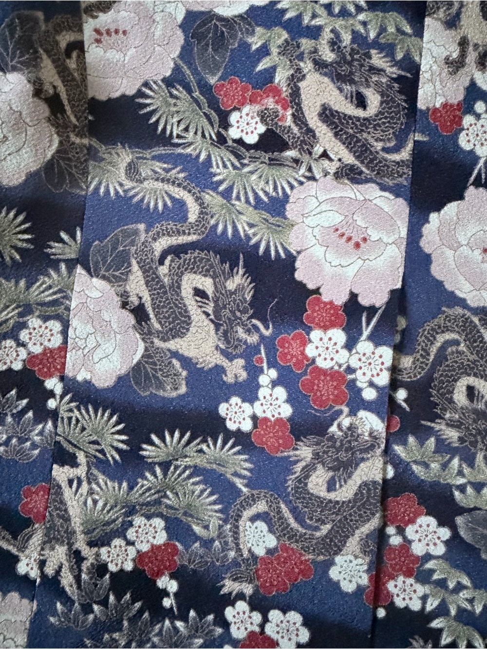Smythe Navy Floral Satin Collar Blazer - Picture 9 of 9